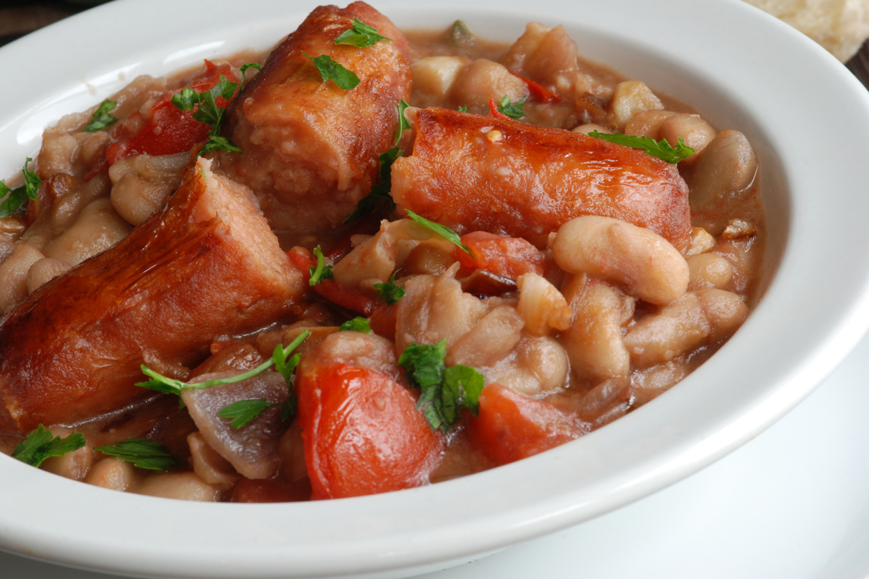 Wine and Dine: White Beans and Sausages