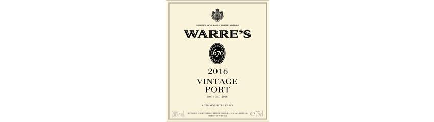 Warre's 2016 Vintage Port